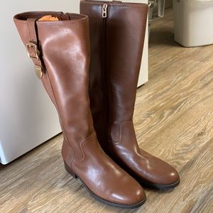 Leather Coach boots!